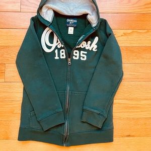 Boys OshKosh hooded full zip sweatshirt Size 10